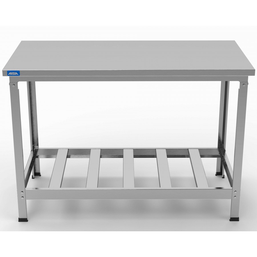 Mesa de Inox Paneleiro Simples Vazado 60 x 120 - Aisa